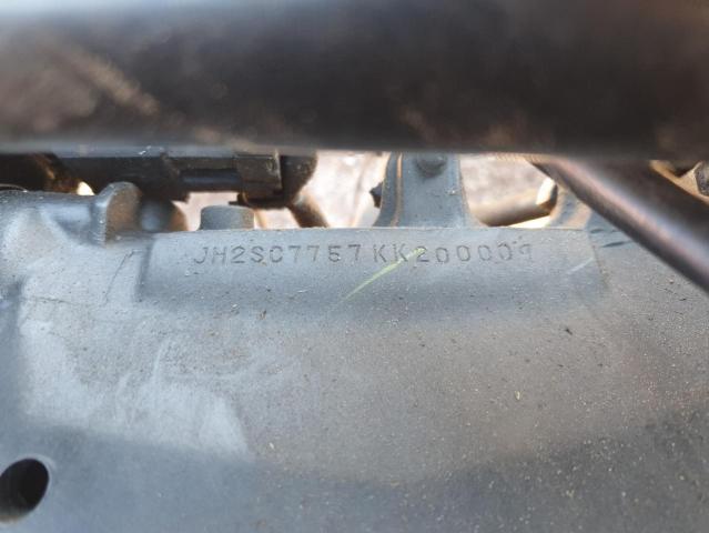 2019 HONDA CBR1000 RA JH2SC7757KK200009