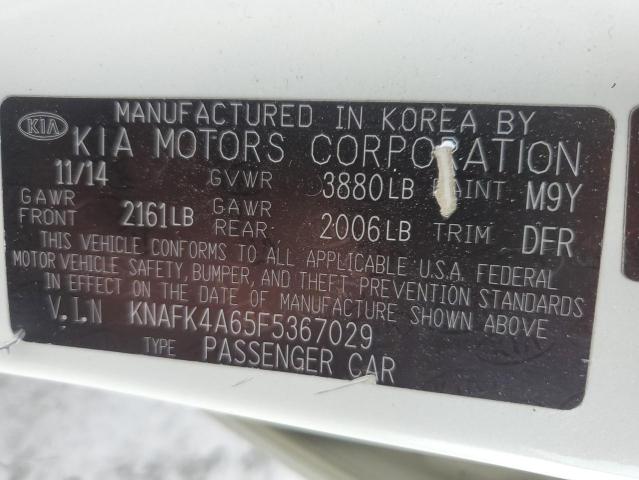 2015 KIA FORTE LX - KNAFK4A65F5367029