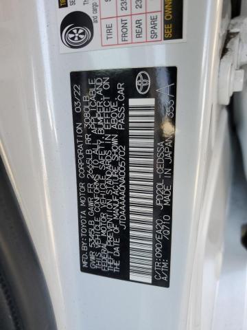 2022 TOYOTA MIRAI LE JTDAAAAA0NA005702