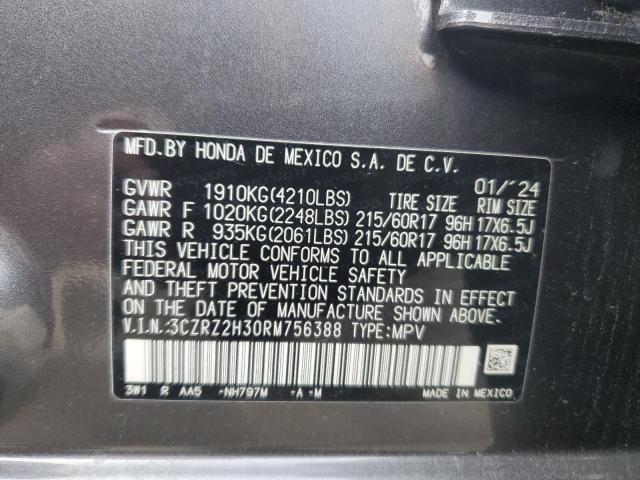 2024 HONDA HR-V LX 3CZRZ2H30RM756388