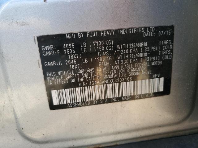2016 SUBARU OUTBACK 2. - 4S4BSANCXG3203106
