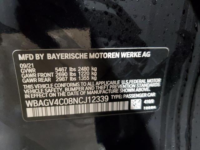 2022 BMW 840XI WBAGV4C08NCJ12339