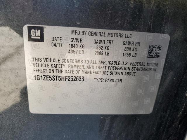 2017 CHEVROLET MALIBU LT - 1G1ZE5ST5HF252633