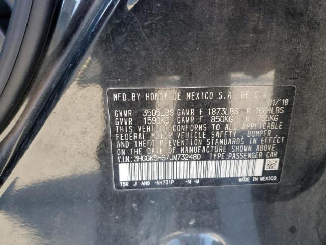 2018 HONDA FIT SPORT 3HGGK5H67JM732480