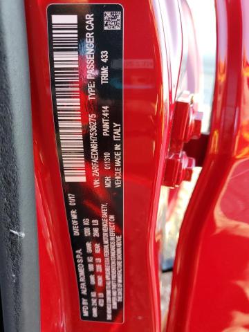 2017 ALFA ROMEO GIULIA Q4 ZARFAEDN6H7536275