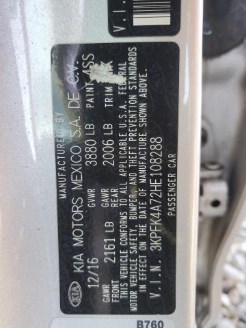 2017 KIA FORTE LX - 3KPFK4A72HE108288