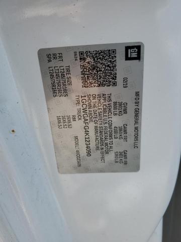 2019 CHEVROLET EXPRESS G2 1GCWGAFG4K1234090