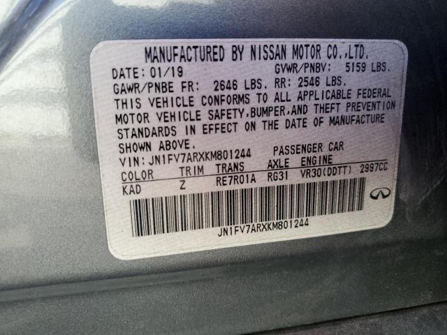 2019 INFINITI Q50 RED SP JN1FV7ARXKM801244