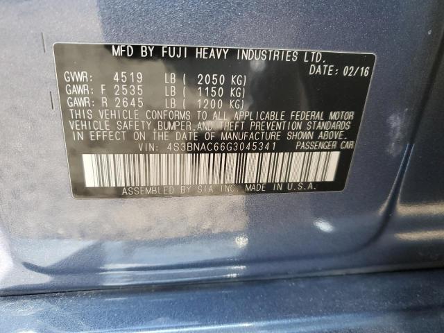 2016 SUBARU LEGACY 2.5 4S3BNAC66G3045341