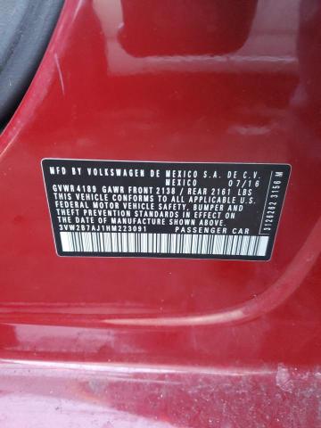 2017 VOLKSWAGEN JETTA S - 3VW2B7AJ1HM223091