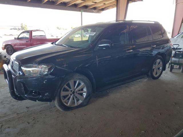 TOYOTA HIGHLANDER 2008 black  hybrid engine JTEEW44A982012383 photo #1