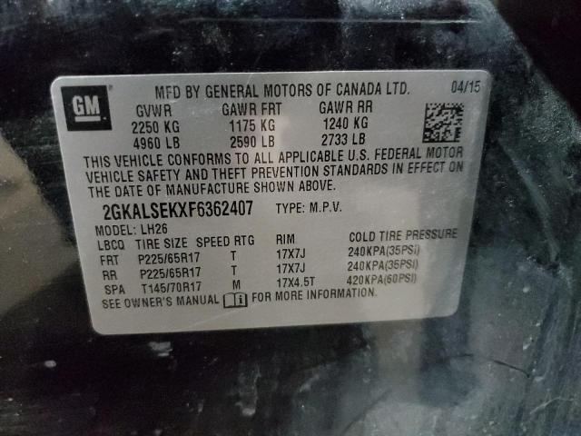 2015 GMC TERRAIN SL - 2GKALSEKXF6362407