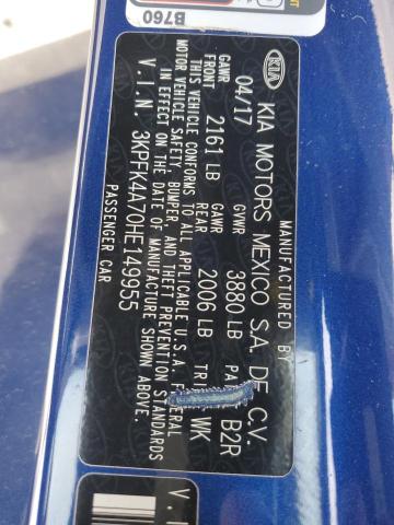 2017 KIA FORTE LX - 3KPFK4A70HE149955