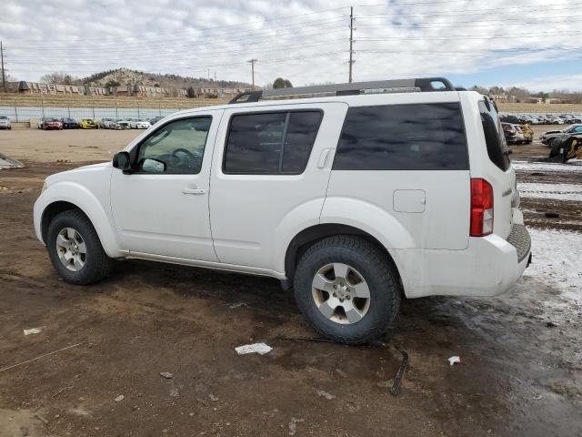 NISSAN PATHFINDER 2008 white  gas 5N1AR18B78C614149 photo #3