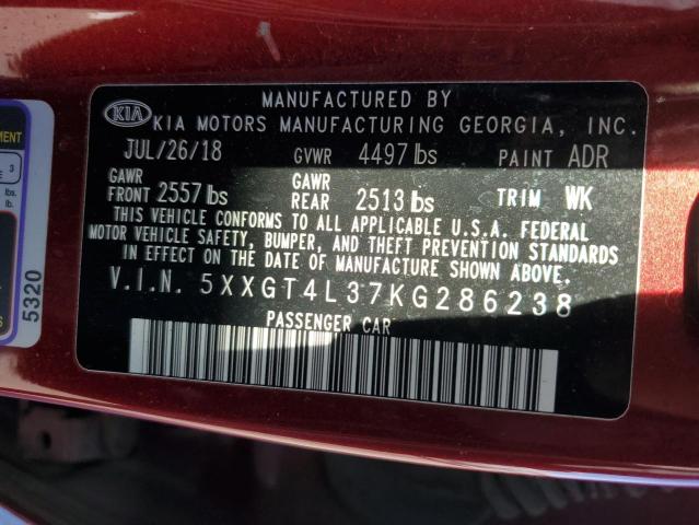 2019 KIA OPTIMA LX 5XXGT4L37KG286238
