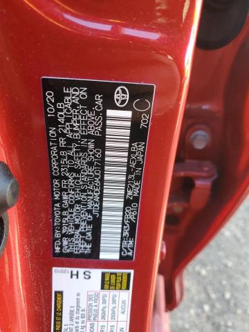 2021 TOYOTA COROLLA LE JTDEAMDE6MJ017160
