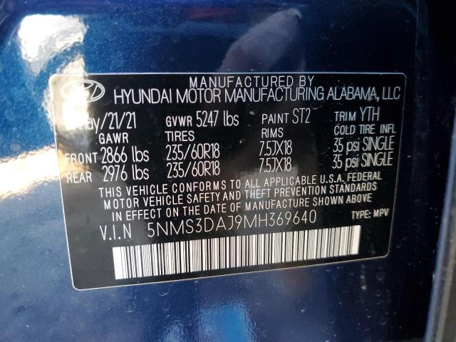 2021 HYUNDAI SANTA FE S - 5NMS3DAJ9MH369640