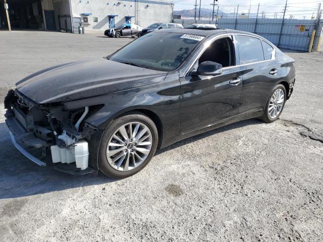 INFINITI Q50 LUXE 2021 black  gas JN1EV7BP3MM707671 photo #1