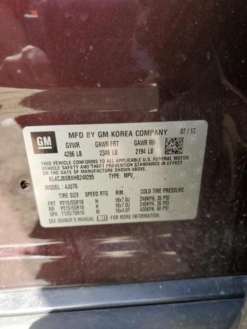 2017 BUICK ENCORE PRE KL4CJBSBXHB248285