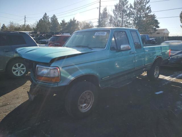 FORD F150 1995 green club cab gas 1FTEX14N0SKB47438 photo #1