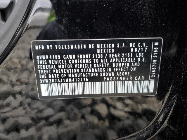 2017 VOLKSWAGEN JETTA S - 3VW2B7AJ1HM412775