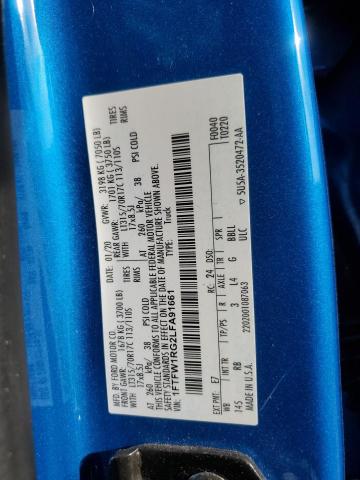 2020 FORD F150 RAPTO 1FTFW1RG2LFA91661