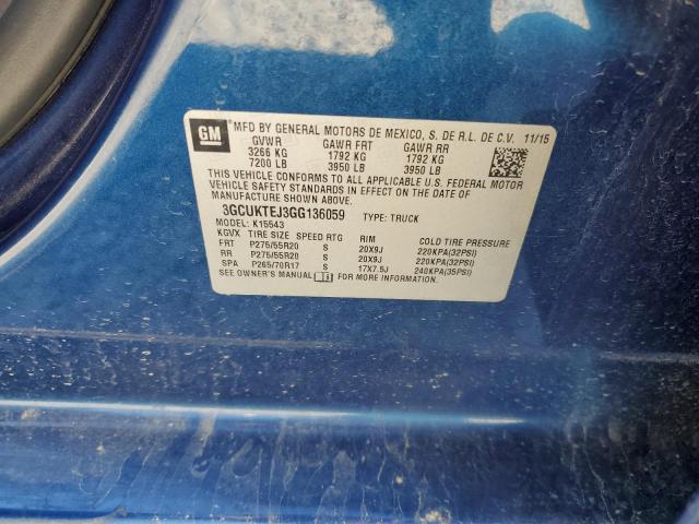2016 CHEVROLET SILVERADO - 3GCUKTEJ3GG136059