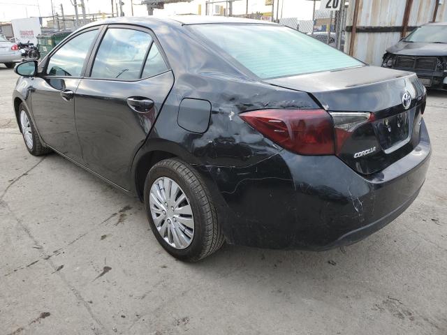 TOYOTA COROLLA L 2017 black  Gasoline 2T1BURHE0HC870799 photo #3