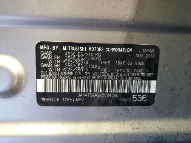 2019 MITSUBISHI ECLIPSE CR JA4AT5AA9KZ024368