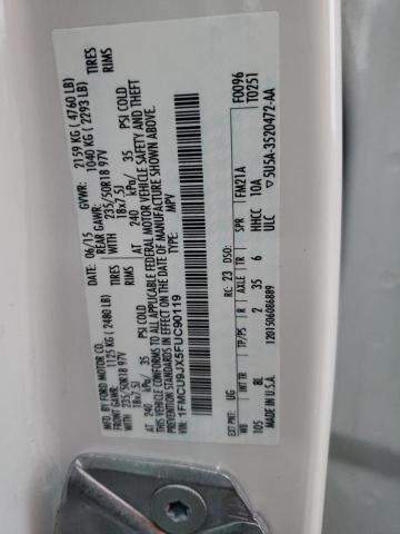 2015 FORD ESCAPE TIT - 1FMCU9JX5FUC90119