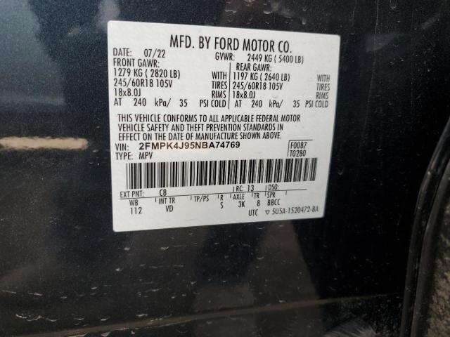 2022 FORD EDGE SEL - 2FMPK4J95NBA74769