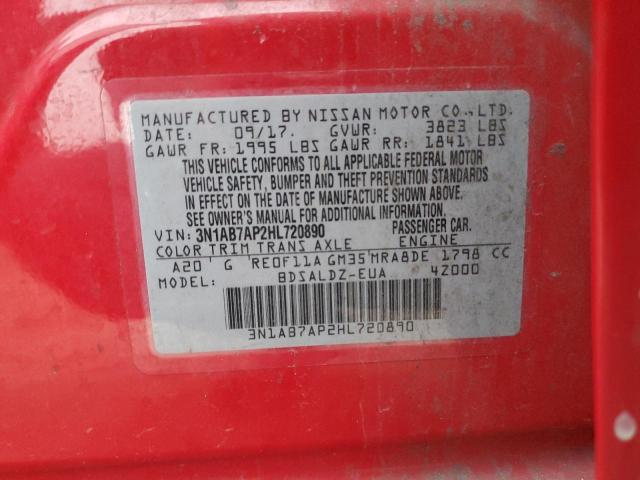 2017 NISSAN SENTRA S 3N1AB7AP2HL720890