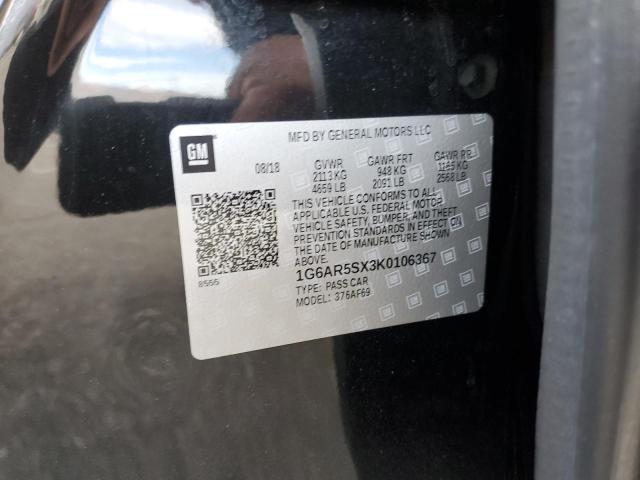 2019 CADILLAC CTS LUXURY - 1G6AR5SX3K0106367