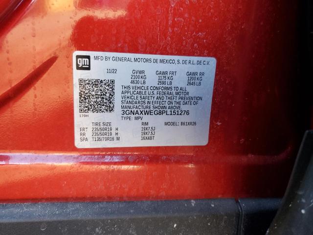 2023 CHEVROLET EQUINOX RS - 3GNAXWEG8PL151276