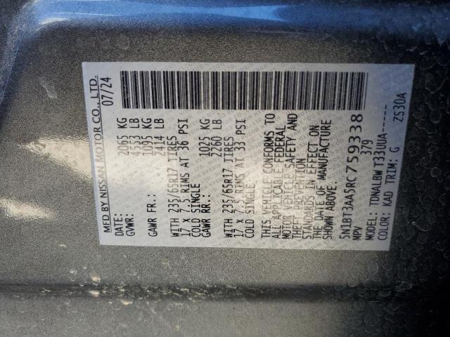 2024 NISSAN ROGUE S - 5N1BT3AA5RC759338