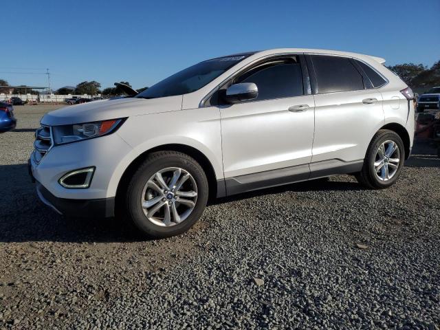 FORD EDGE SEL 2015 white  gas 2FMTK3J93FBC12447 photo #1