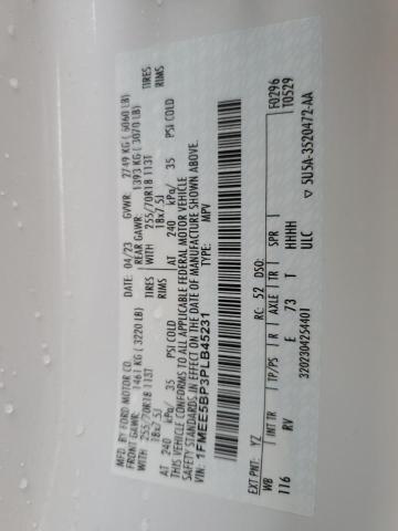 2023 FORD BRONCO BAS 1FMEE5BP3PLB45231
