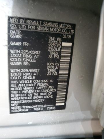 2019 NISSAN ROGUE S KNMAT2MV0KP559247