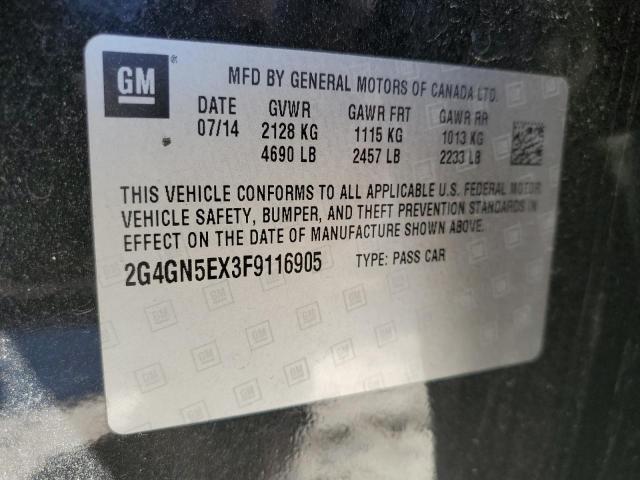 2015 BUICK REGAL PREM 2G4GN5EX3F9116905