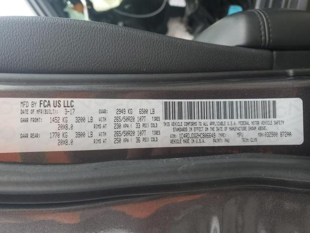 2017 DODGE DURANGO GT - 1C4RDJDG2HC806649