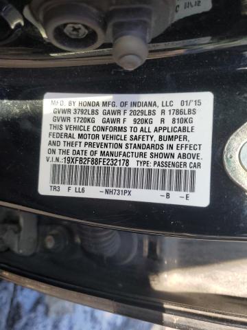 2015 HONDA CIVIC EX 19XFB2F88FE232178