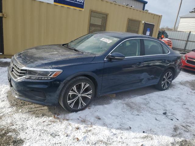 VOLKSWAGEN PASSAT SE 2021 blue  gas 1VWSA7A30MC002680 photo #1