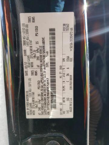 2017 FORD F150 SUPER - 1FTEW1E86HFB72017