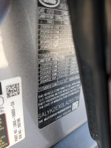 2020 LAND ROVER RANGE ROVE - SALYK2EX0LA255785