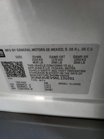 2022 CHEVROLET EQUINOX LT - 3GNAXUEV5NL131051