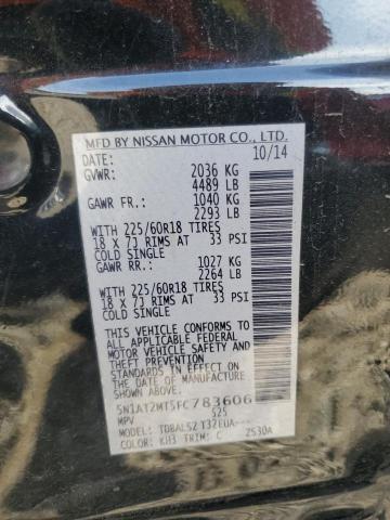 2015 NISSAN ROGUE S 5N1AT2MT5FC783606