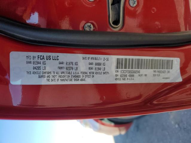 2016 DODGE DART GT 1C3CDFEB2GD682546