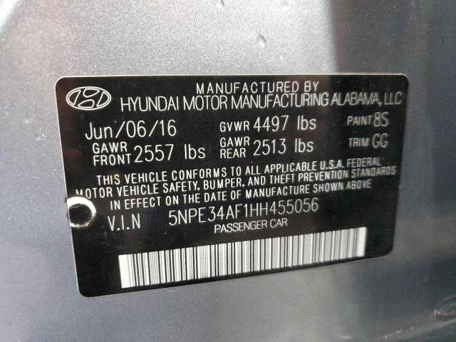 2017 HYUNDAI SONATA SPO 5NPE34AF1HH455056