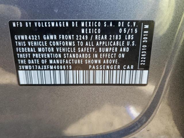 2015 VOLKSWAGEN JETTA SE - 3VWD17AJXFM408619