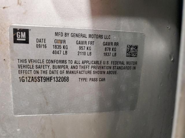 2017 CHEVROLET MALIBU L 1G1ZA5ST9HF132068